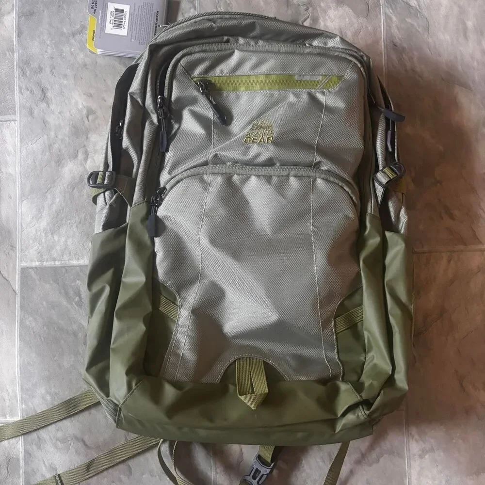 Granite Gear Campus Collection Backpack NWT Green Grey School Hiking Gorpcore